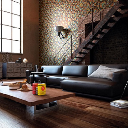 Dune Bronzo Materialmix-Mosaik multicolour 30x30 cm.