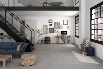 Arte Casa Baltimore Bodenfliese Betonoptik gris matt 30x60 cm