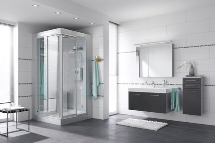 Wandfliesen Sonderposten Cerabella weiß matt Uni 30x90 cm kalibriert