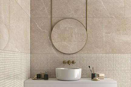 Arte Casa Slabs Bodenfliese Steinoptik marfil poliert 60x60 cm