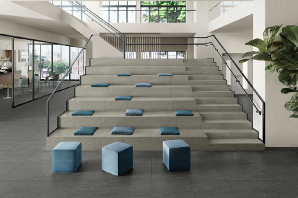 Bodenfliesen Villeroy & Boch anthrazit 30x60 cm Basaltoptik matt