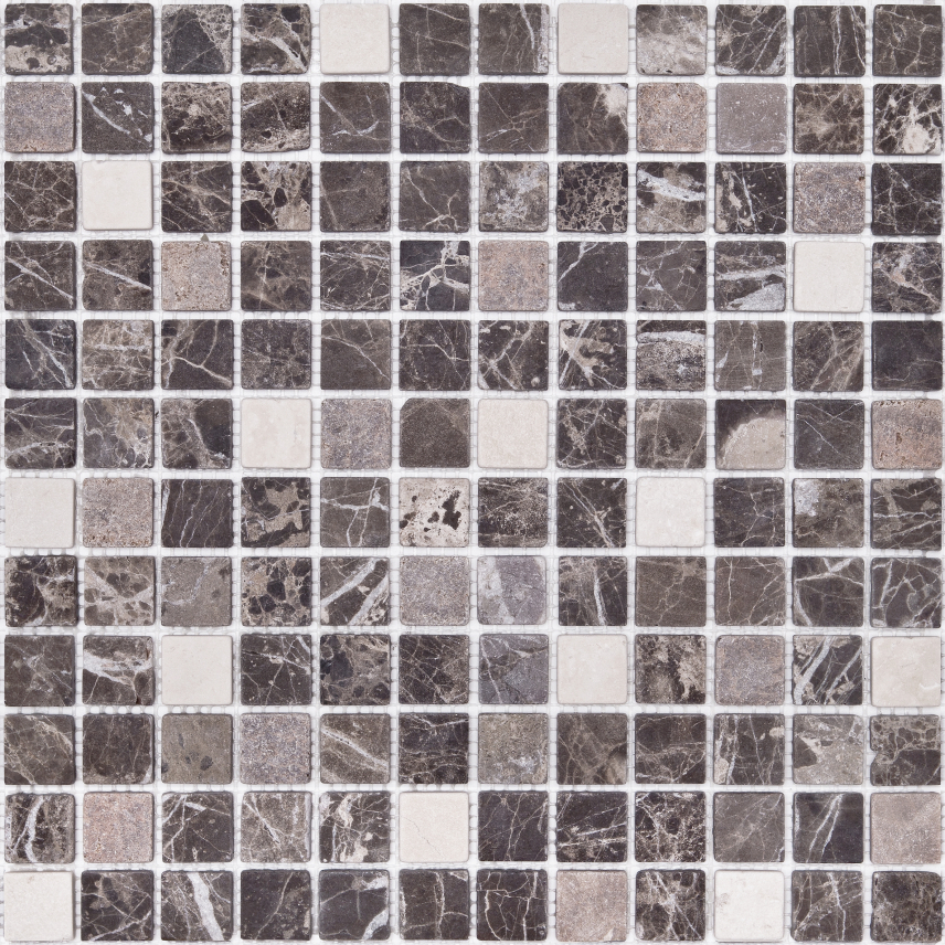 Bärwolf Square Natursteinmosaik emperador beige cream matt 30x30 cm