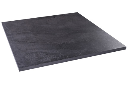 Terrassenplatten Sonderposten Aspen Outdoor anthrazit 60x60x2 cm Schieferoptik matt R11