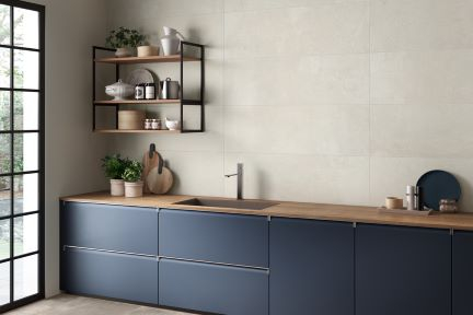 Bodenfliesen Villeroy & Boch Atlanta alabaster white 60x60 cm Betonoptik matt