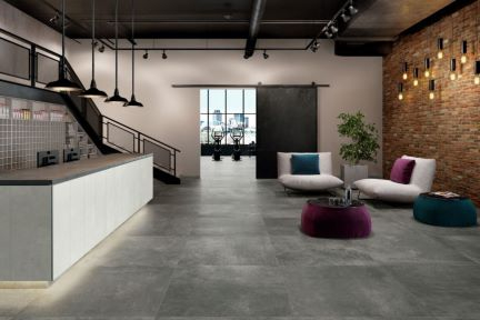 Bodenfliesen Villeroy & Boch Atlanta Betonoptik night grey matt 60x120 cm