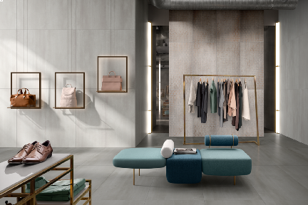 Villeroy & Boch Bodenfliesen Metall-/Betonoptik silver matt 60x120 cm