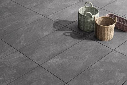 Bodenfliesen Villeroy & Boch My Earth 2641 RU90 anthrazit multicolor 30x60 cm Schieferoptik matt